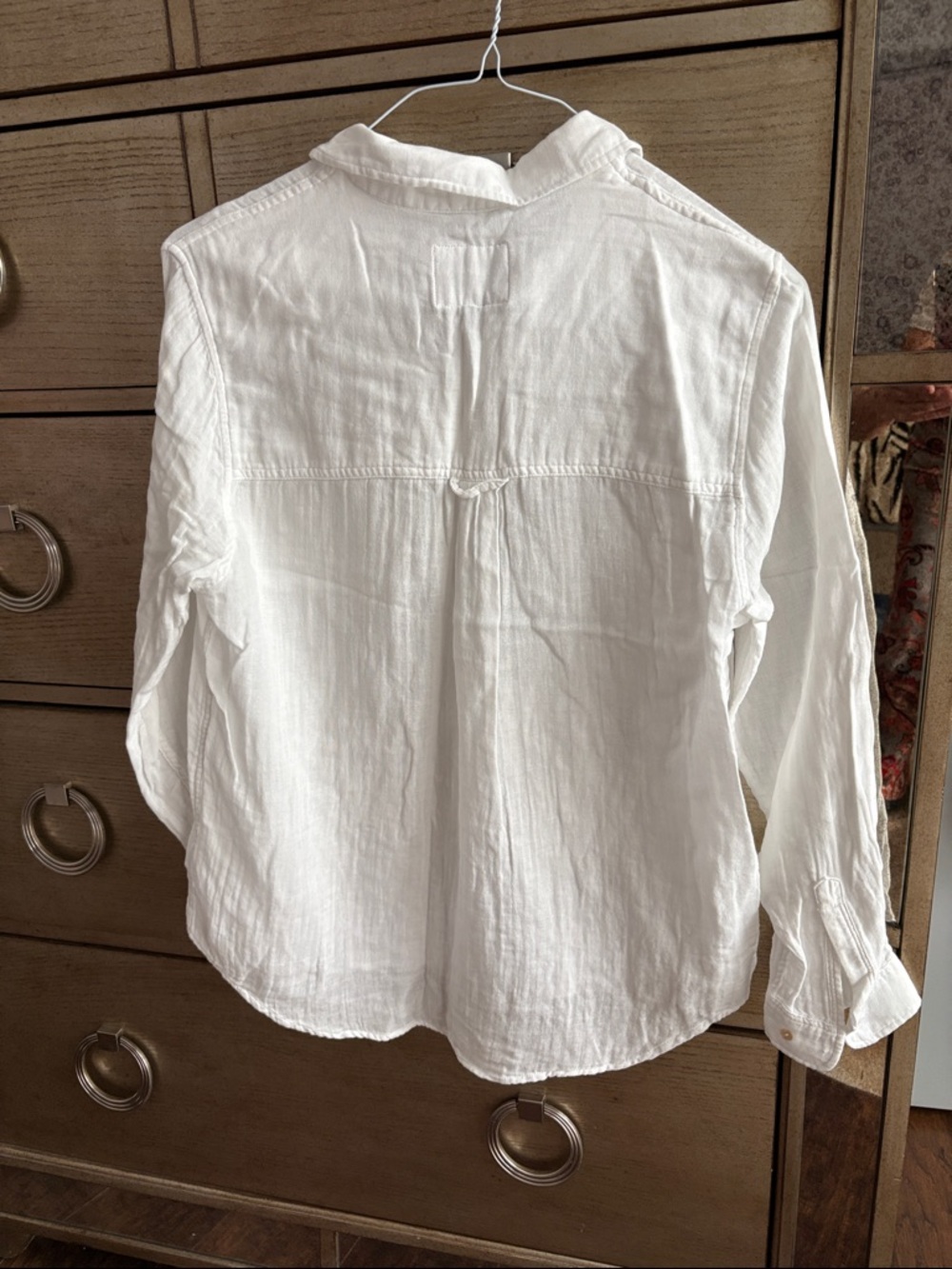 Rails White Button-Down Long Sleeve Shirt - Picture 3 of 5